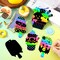 36 PCS Summer Ice Cream Rainbow Scratch Art Kit DIY Magic Color Scratch Cards with Wooden Stylus and Ribbons for Kids Party Favors Classroom Activities